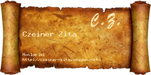 Czeiner Zita névjegykártya